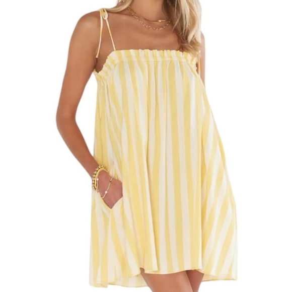 Show Me Your Mumu Angel Sunny Stripe Mini Dress - Picture 1 of 8